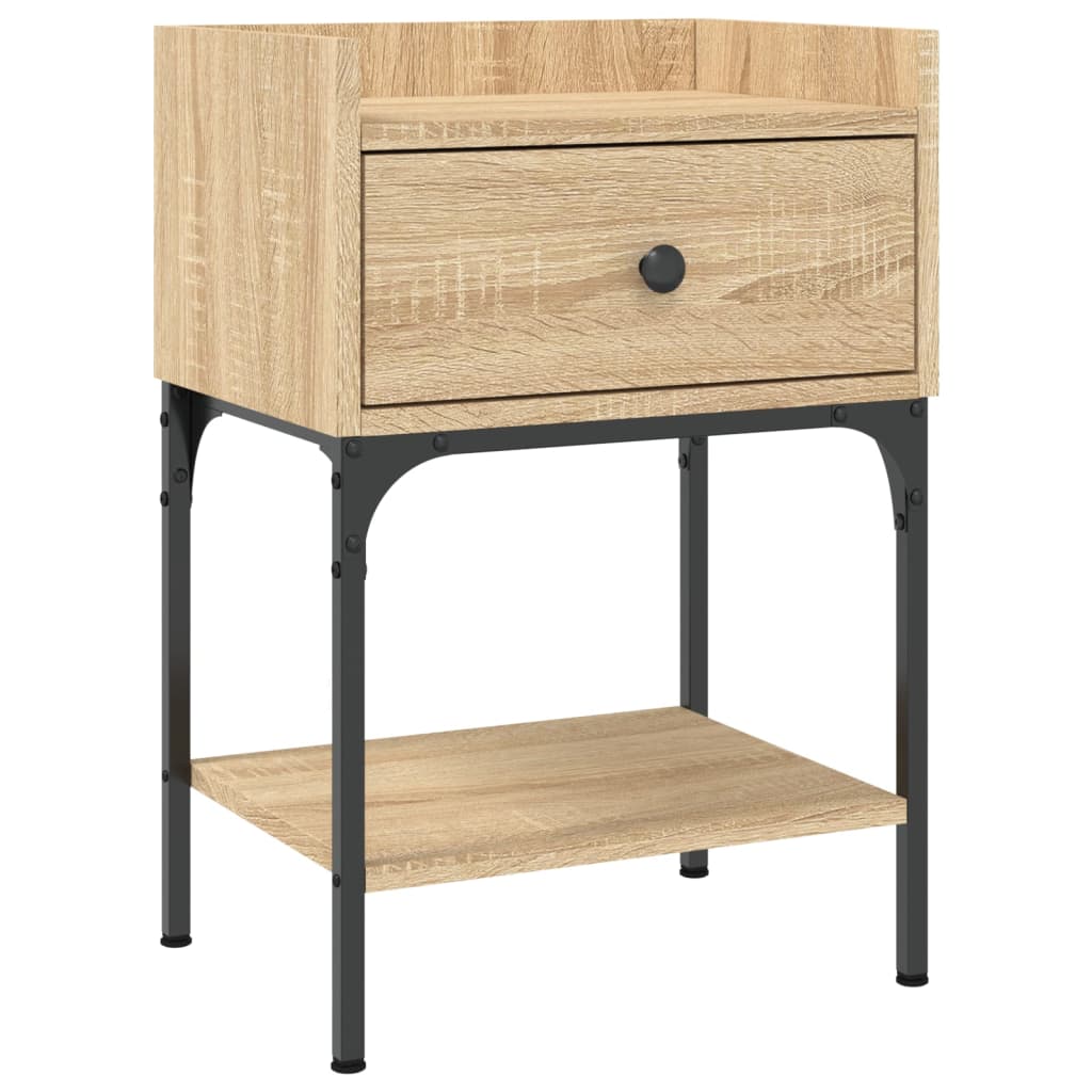 Table de chevet chêne sonoma 40,5x31x60 cm bois d'ingénierie - XIOS