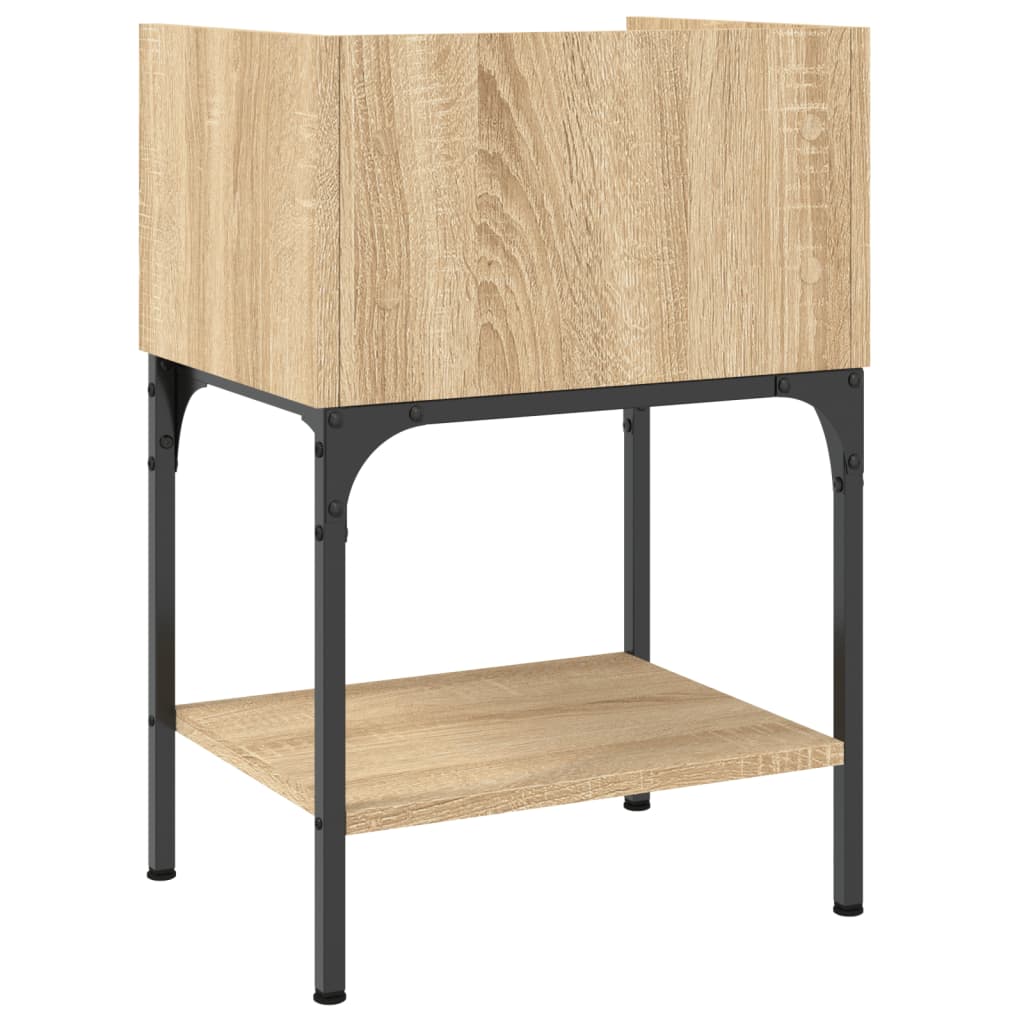 Table de chevet chêne sonoma 40,5x31x60 cm bois d'ingénierie - XIOS