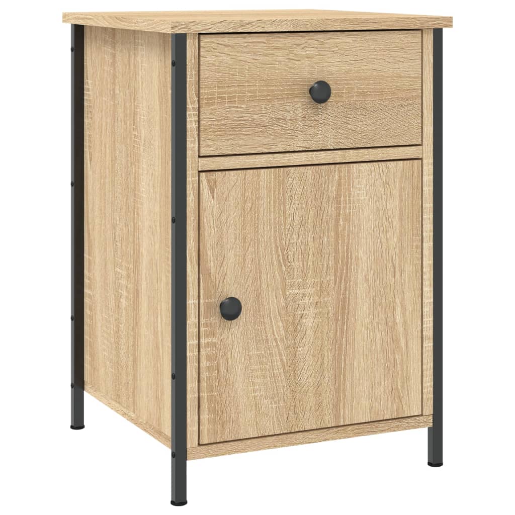Tables de chevet 2pcs chêne sonoma 40x42x60cm bois d'ingénierie - XIOS