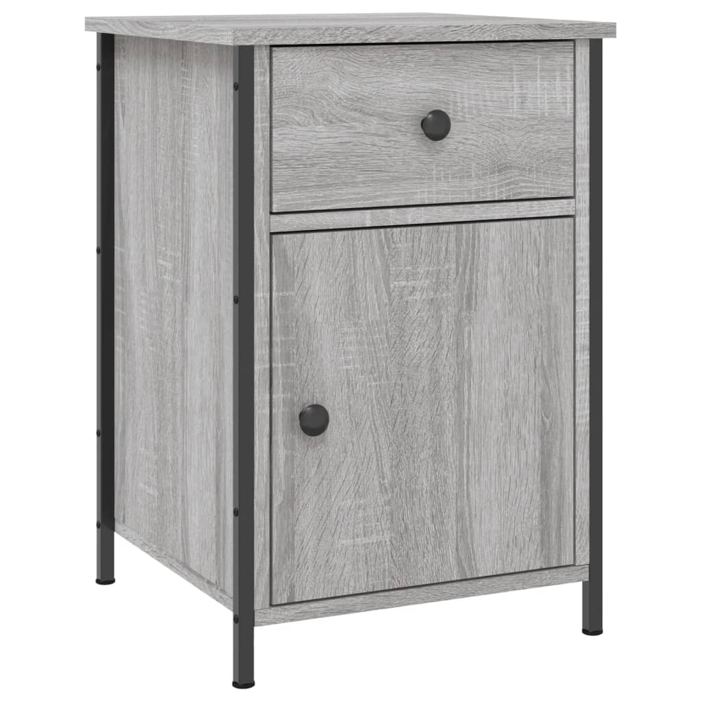 Table de chevet sonoma gris 40x42x60 cm bois d'ingénierie - XIOS