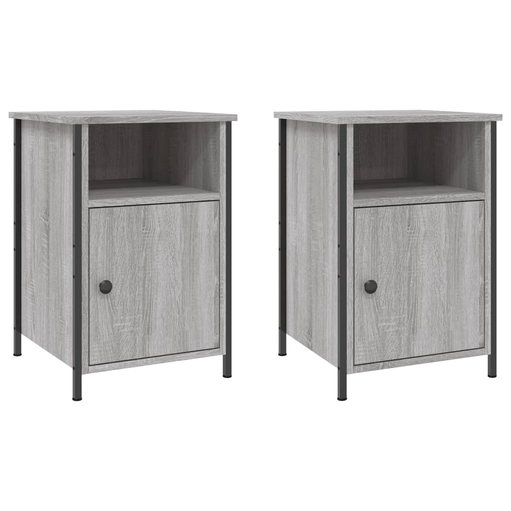 Tables de chevet 2 pcs sonoma gris 40x42x60cm bois d'ingénierie - XIOS