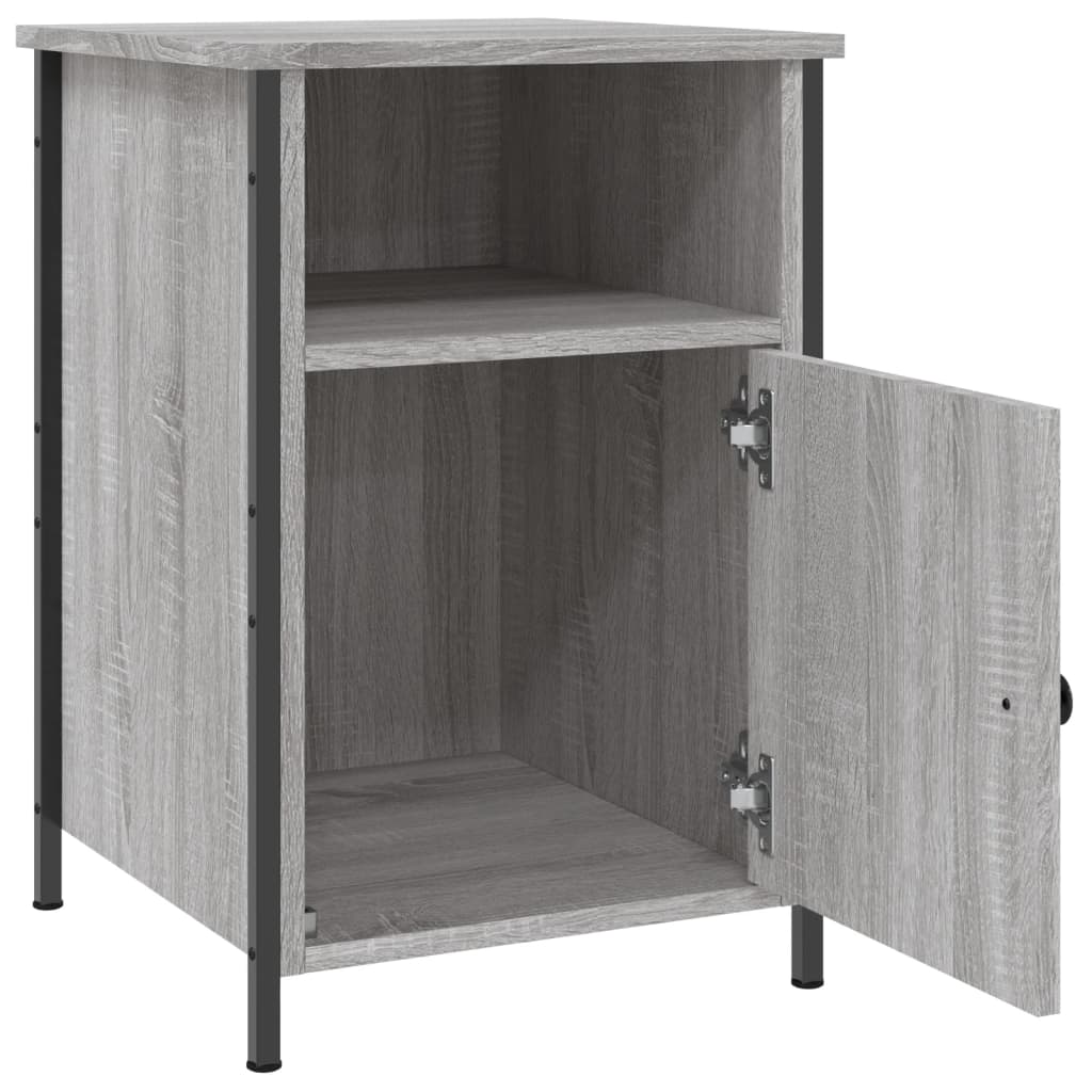 Tables de chevet 2 pcs sonoma gris 40x42x60cm bois d'ingénierie - XIOS