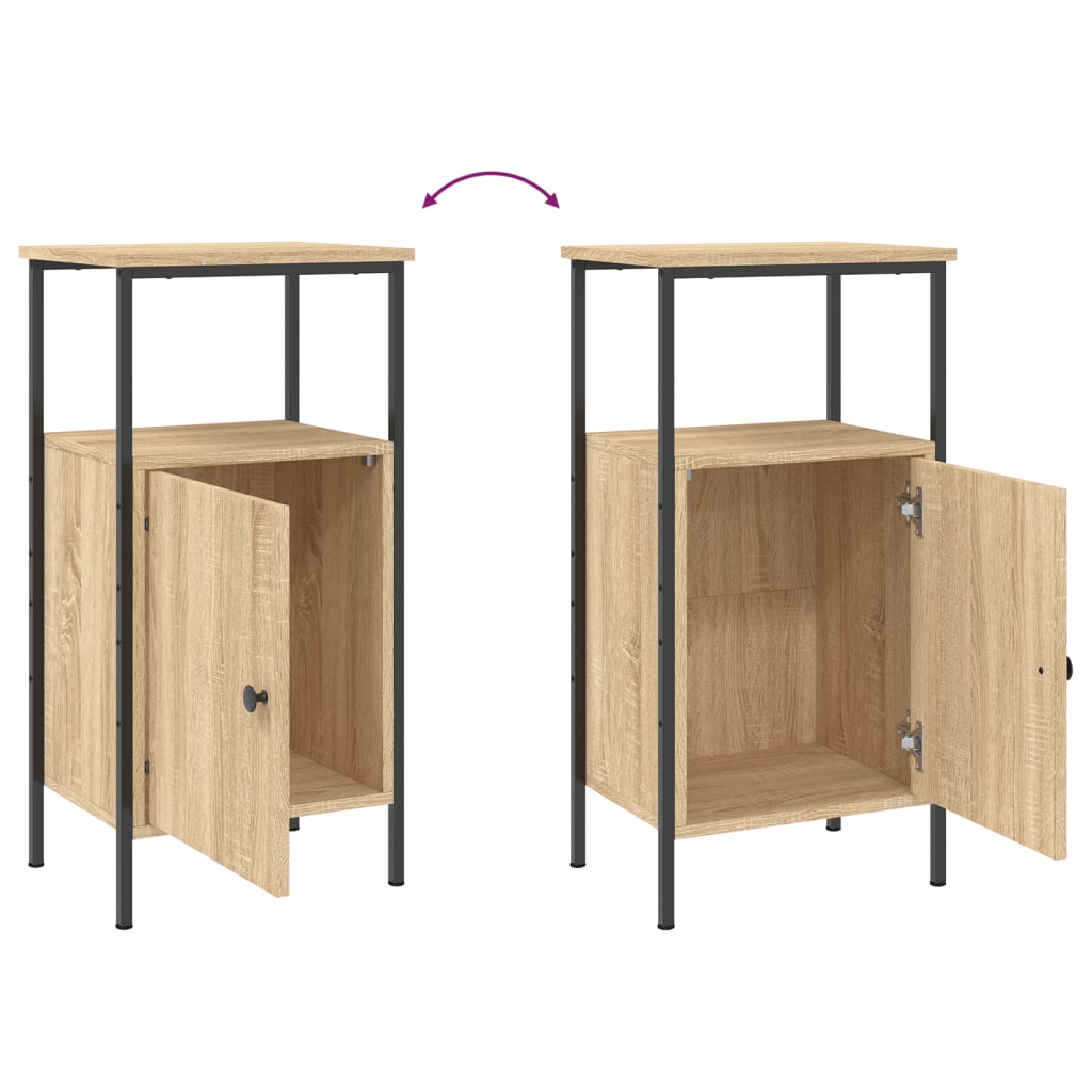 Tables de chevet 2 pcs chêne sonoma 41x31x80 cm bois ingénierie - XIOS