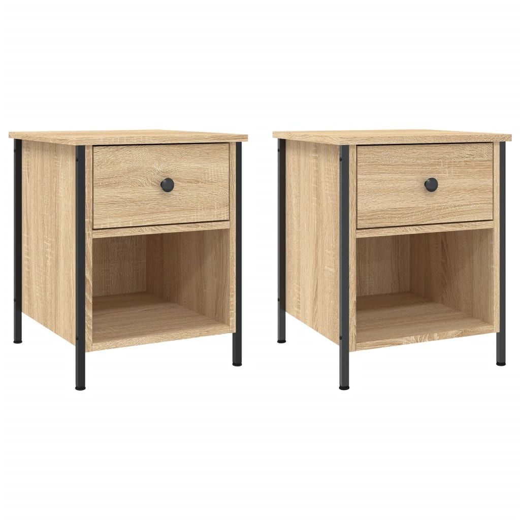 Tables de chevet 2 pcs chêne sonoma 40x42x50 cm bois ingénierie - XIOS
