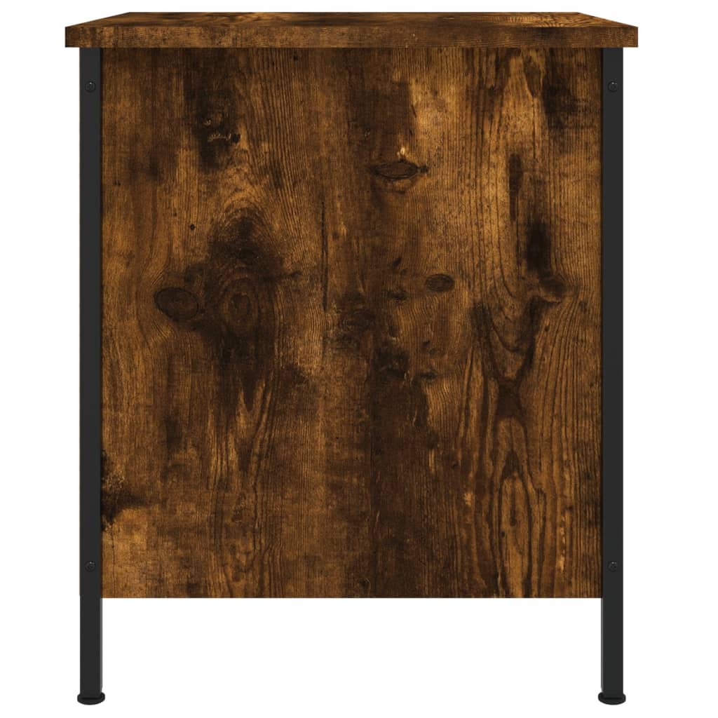 Table de chevet chêne fumé 40x42x50 cm bois d'ingénierie - XIOS