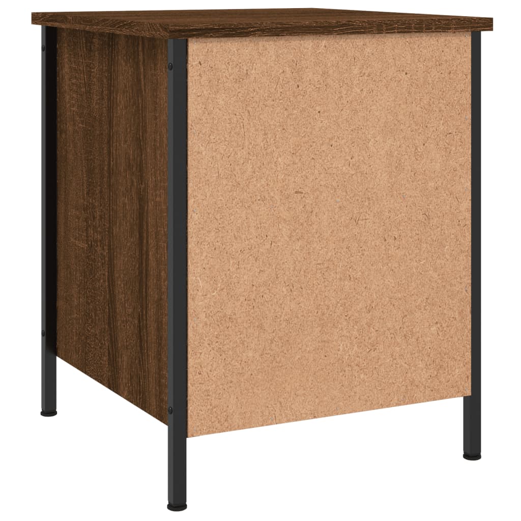 Tables de chevet 2pcs chêne marron 40x42x50cm bois d'ingénierie - XIOS