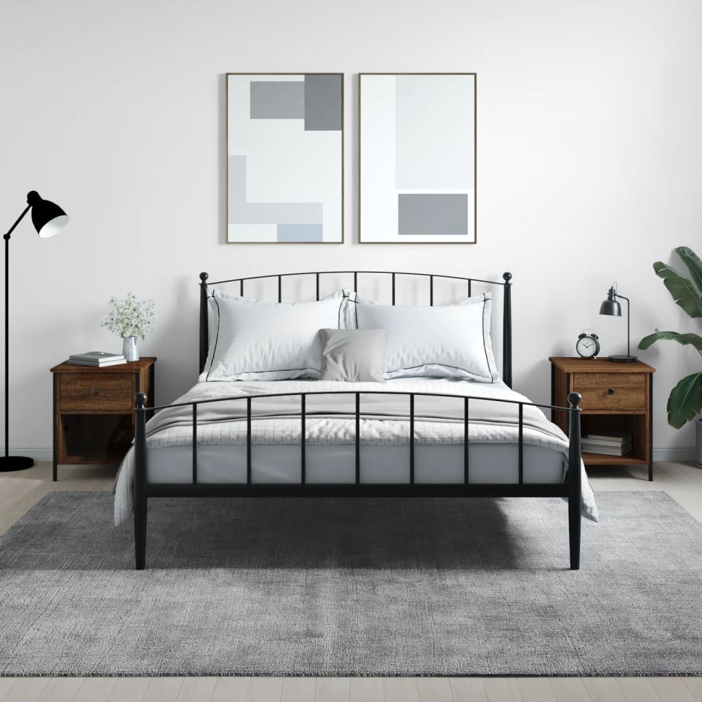 Tables de chevet 2pcs chêne marron 40x42x50cm bois d'ingénierie - XIOS