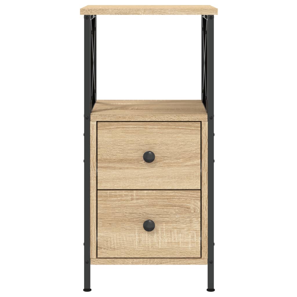 Table de chevet chêne sonoma 34x35,5x70 cm bois d'ingénierie - XIOS