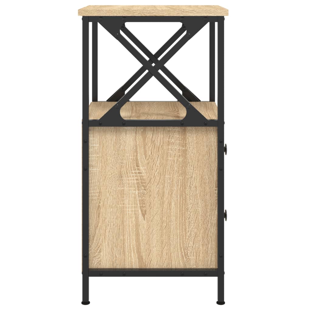 Table de chevet chêne sonoma 34x35,5x70 cm bois d'ingénierie - XIOS