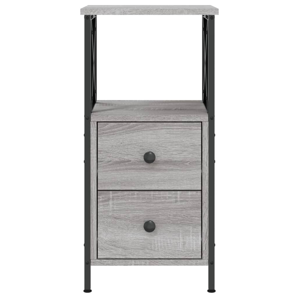 Tables de chevet 2 pcs sonoma gris 34x35,5x70cm bois ingénierie - XIOS