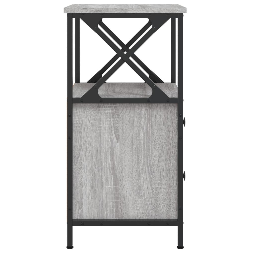 Tables de chevet 2 pcs sonoma gris 34x35,5x70cm bois ingénierie - XIOS