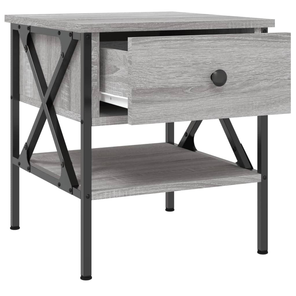 Tables de chevet 2 pcs sonoma gris 40x42x45 cm bois ingénierie - XIOS