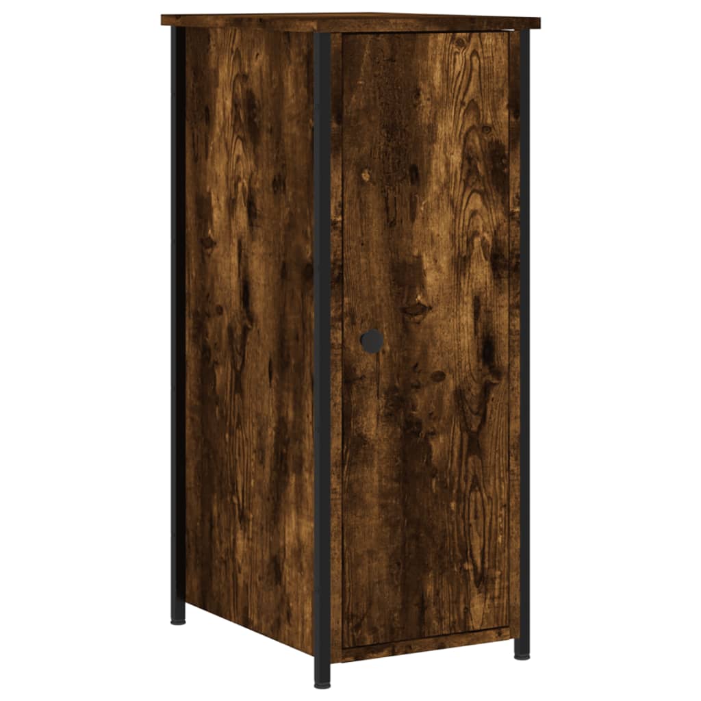 Table de chevet chêne fumé 32x42x80 cm bois d'ingénierie - XIOS