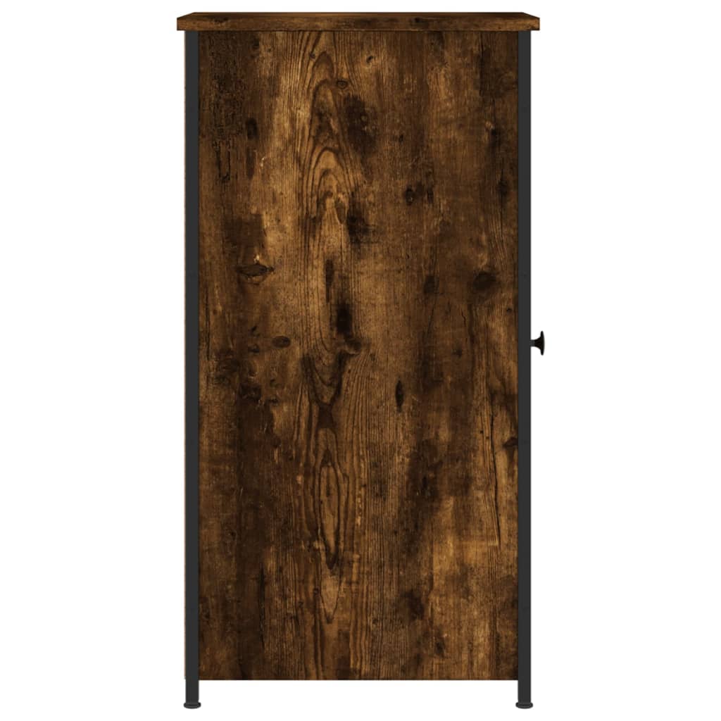Table de chevet chêne fumé 32x42x80 cm bois d'ingénierie - XIOS