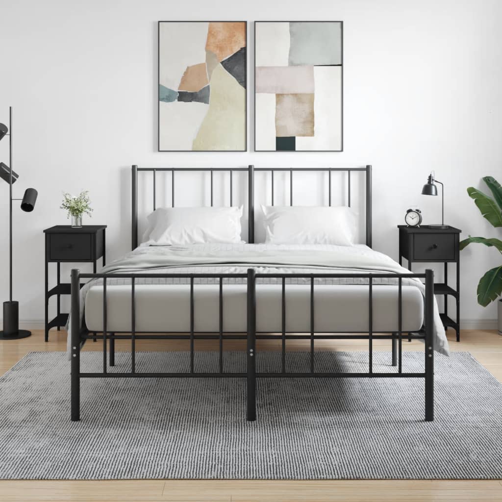 Tables de chevet 2 pcs noir 34x36x70 cm bois d’ingénierie - XIOS