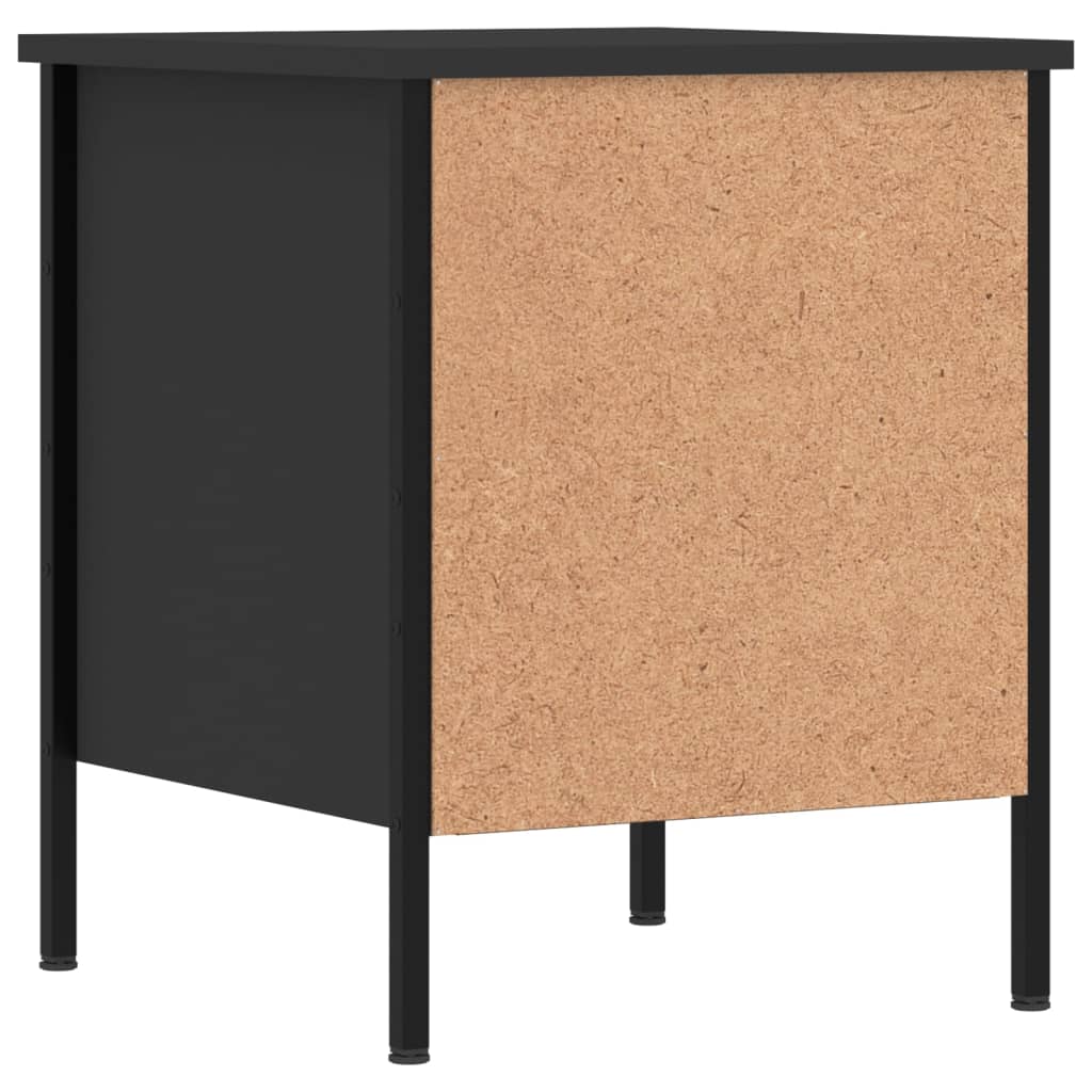 Tables de chevet 2 pcs noir 40x42x50 cm bois d’ingénierie - XIOS