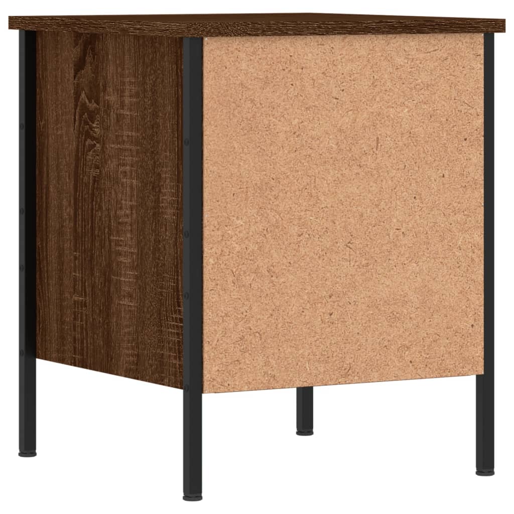 Tables de chevet 2pcs chêne marron 40x42x50cm bois d'ingénierie - XIOS
