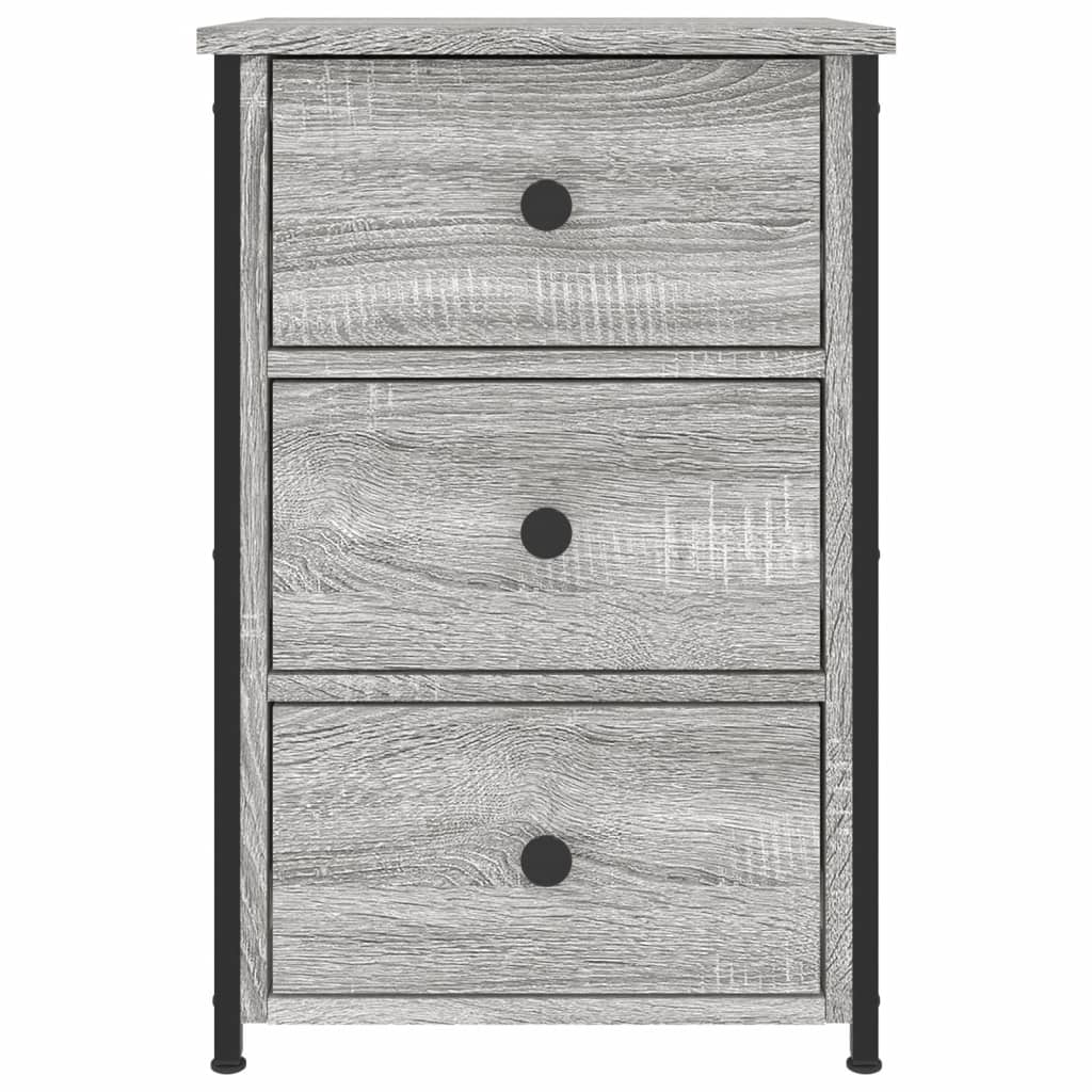 Table de chevet sonoma gris 40x36x60 cm bois d'ingénierie - XIOS