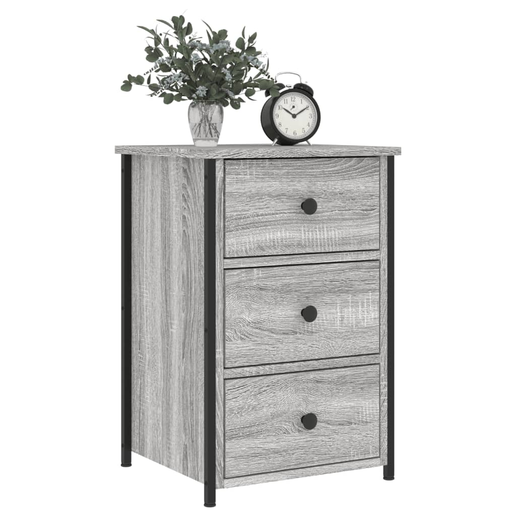 Tables de chevet 2 pcs sonoma gris 40x36x60cm bois d'ingénierie - XIOS