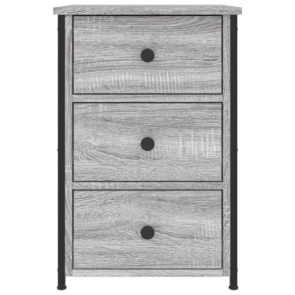Tables de chevet 2 pcs sonoma gris 40x36x60cm bois d'ingénierie - XIOS