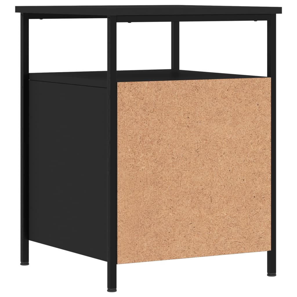 Tables de chevet 2 pcs noir 44x45x60 cm bois d’ingénierie - XIOS