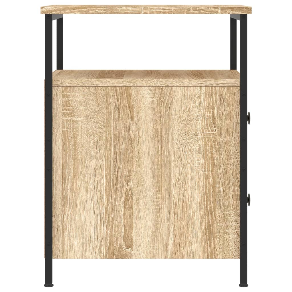 Tables de chevet 2pcs chêne sonoma 44x45x60cm bois d'ingénierie - XIOS