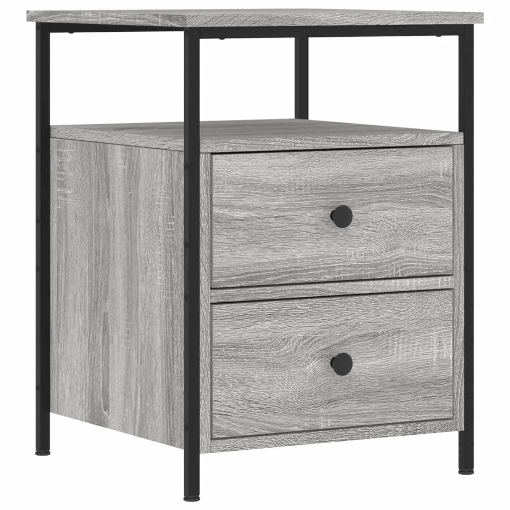 Table de chevet sonoma gris 44x45x60 cm bois d'ingénierie - XIOS