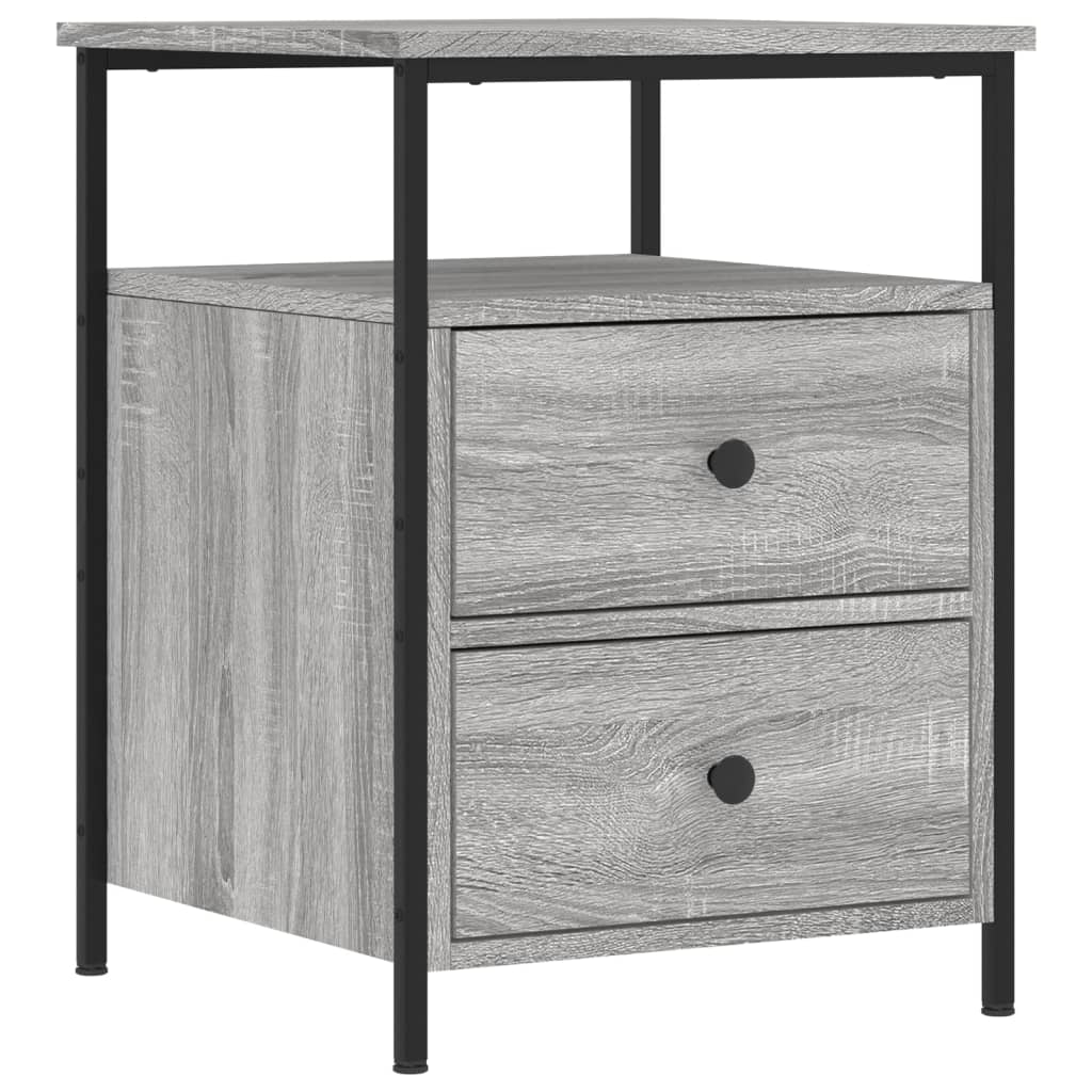 Tables de chevet 2 pcs sonoma gris 44x45x60cm bois d'ingénierie - XIOS