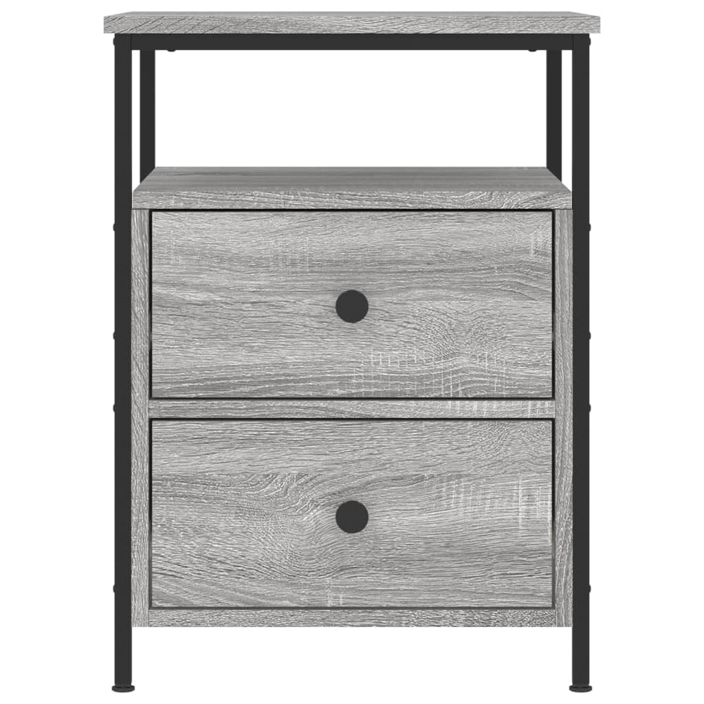 Tables de chevet 2 pcs sonoma gris 44x45x60cm bois d'ingénierie - XIOS