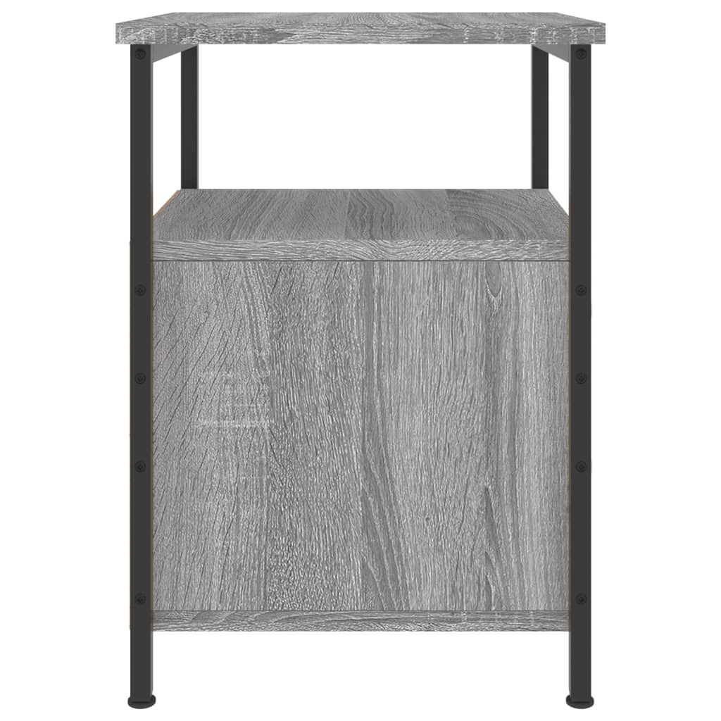 Table de chevet sonoma gris 34x35,5x50 cm bois d'ingénierie - XIOS