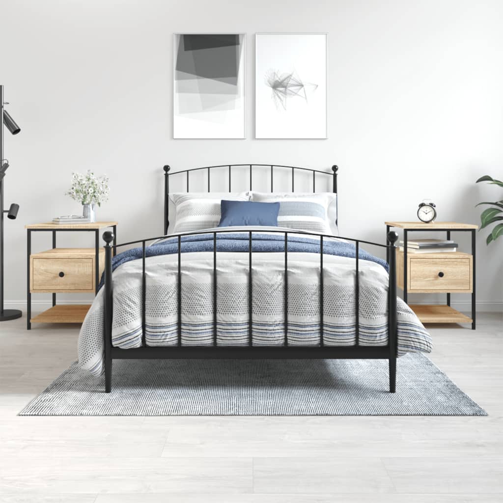 Tables de chevet 2 pcs chêne sonoma 40x42x56 cm bois ingénierie - XIOS