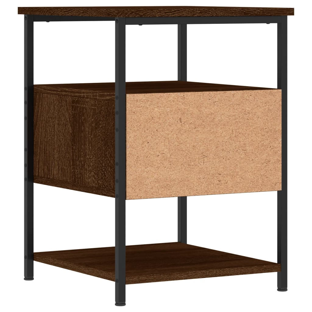 Tables de chevet 2pcs chêne marron 40x42x56cm bois d'ingénierie - XIOS