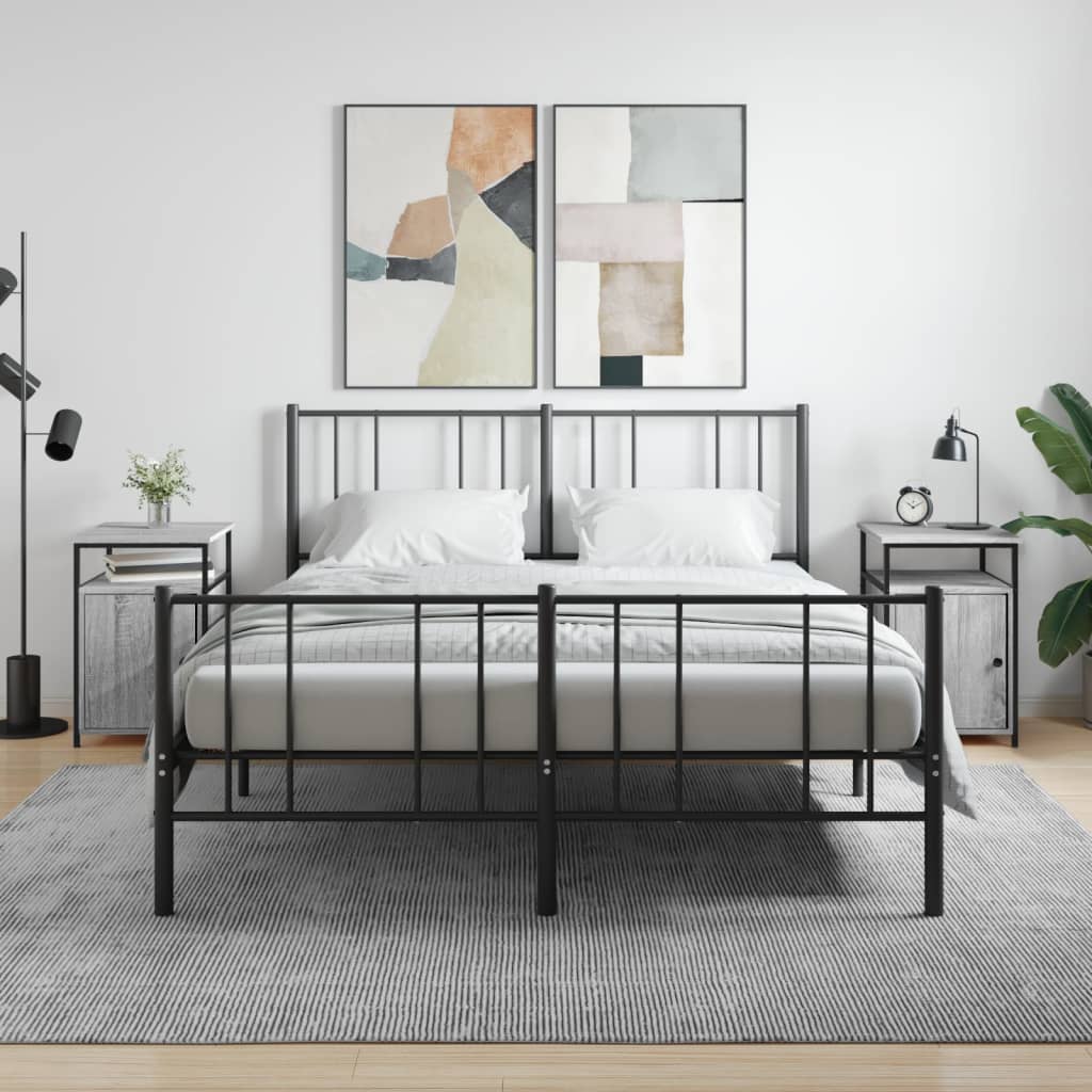 Tables de chevet 2 pcs sonoma gris 40x42x60cm bois d'ingénierie - XIOS