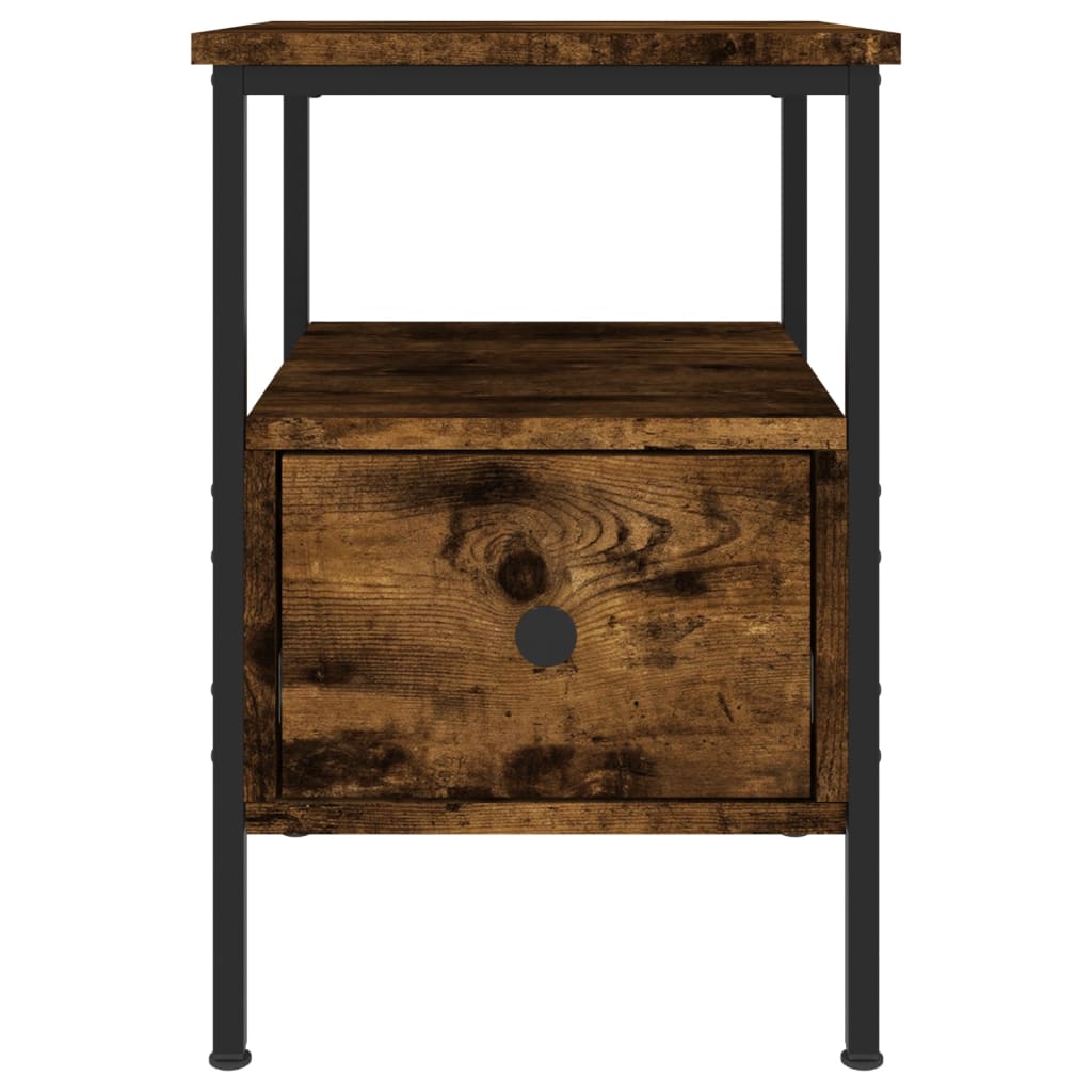 Tables de chevet 2 pcs chêne fumé 34x36x50 cm bois ingénierie - XIOS
