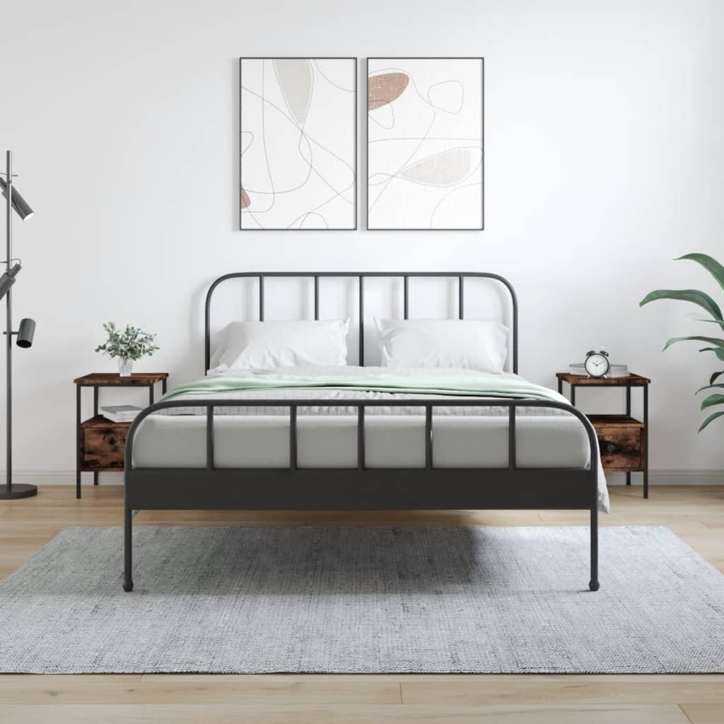 Tables de chevet 2 pcs chêne fumé 34x36x50 cm bois ingénierie - XIOS