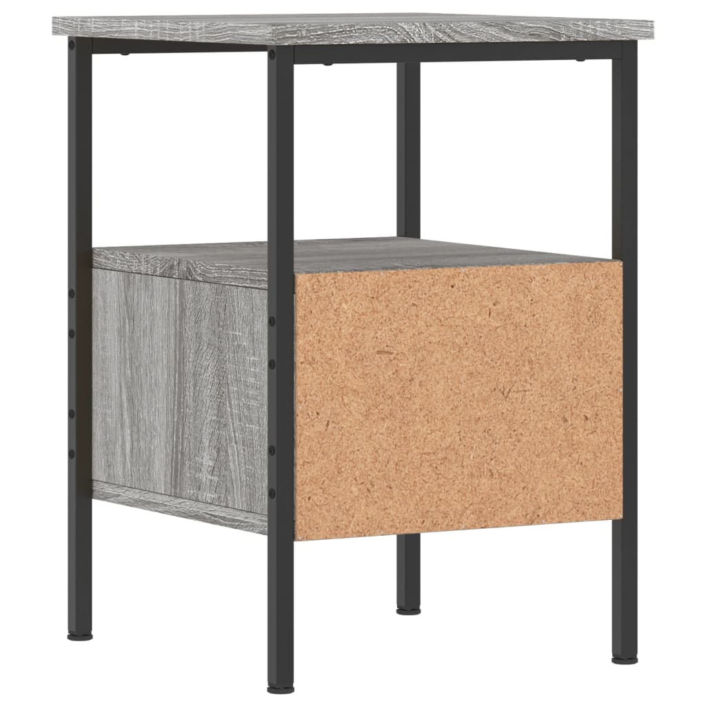 Tables de chevet 2 pcs sonoma gris 34x36x50cm bois d'ingénierie - XIOS