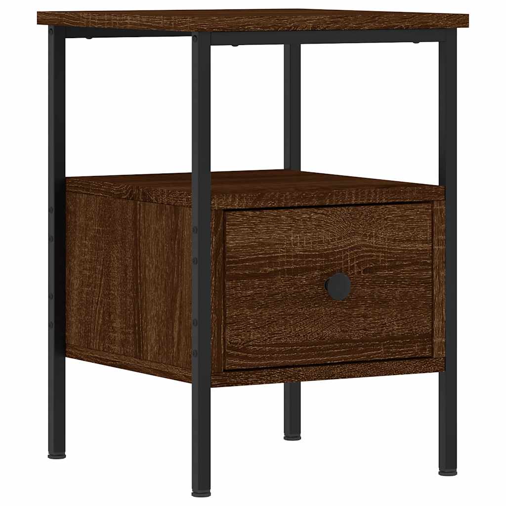 Tables de chevet 2 pcs chêne marron 34x36x50 cm bois ingénierie - XIOS