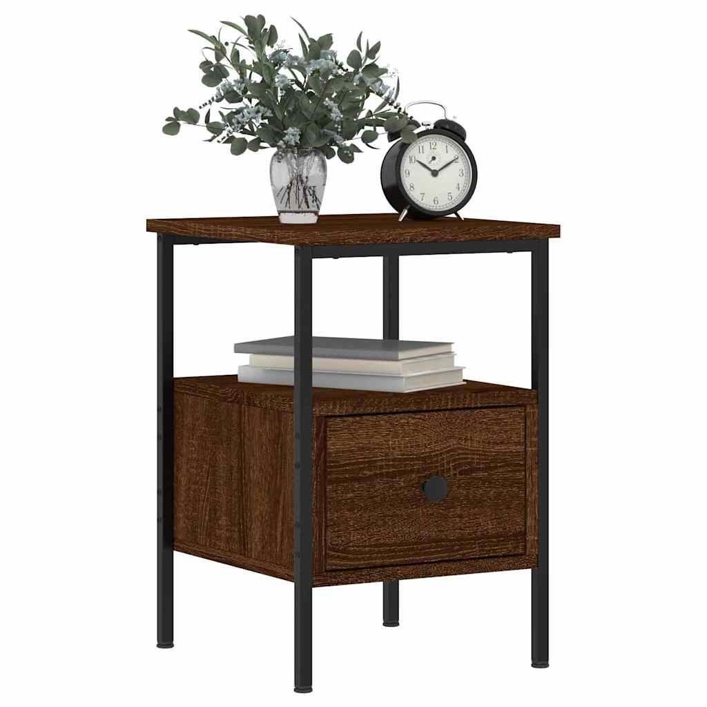 Tables de chevet 2 pcs chêne marron 34x36x50 cm bois ingénierie - XIOS