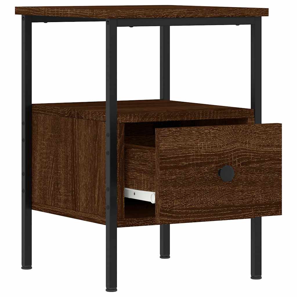 Tables de chevet 2 pcs chêne marron 34x36x50 cm bois ingénierie - XIOS