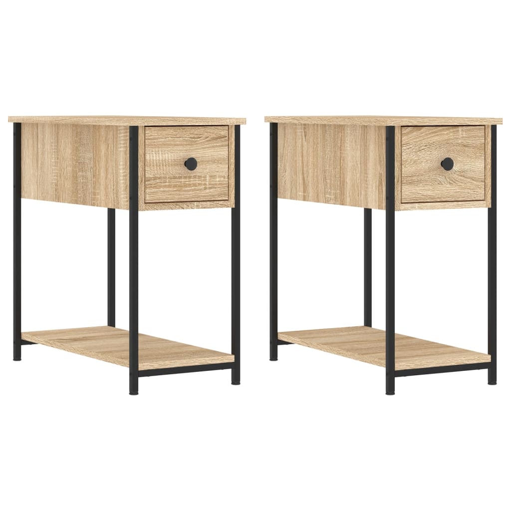 Tables de chevet 2 pcs chêne sonoma 30x60x60 cm bois ingénierie - XIOS