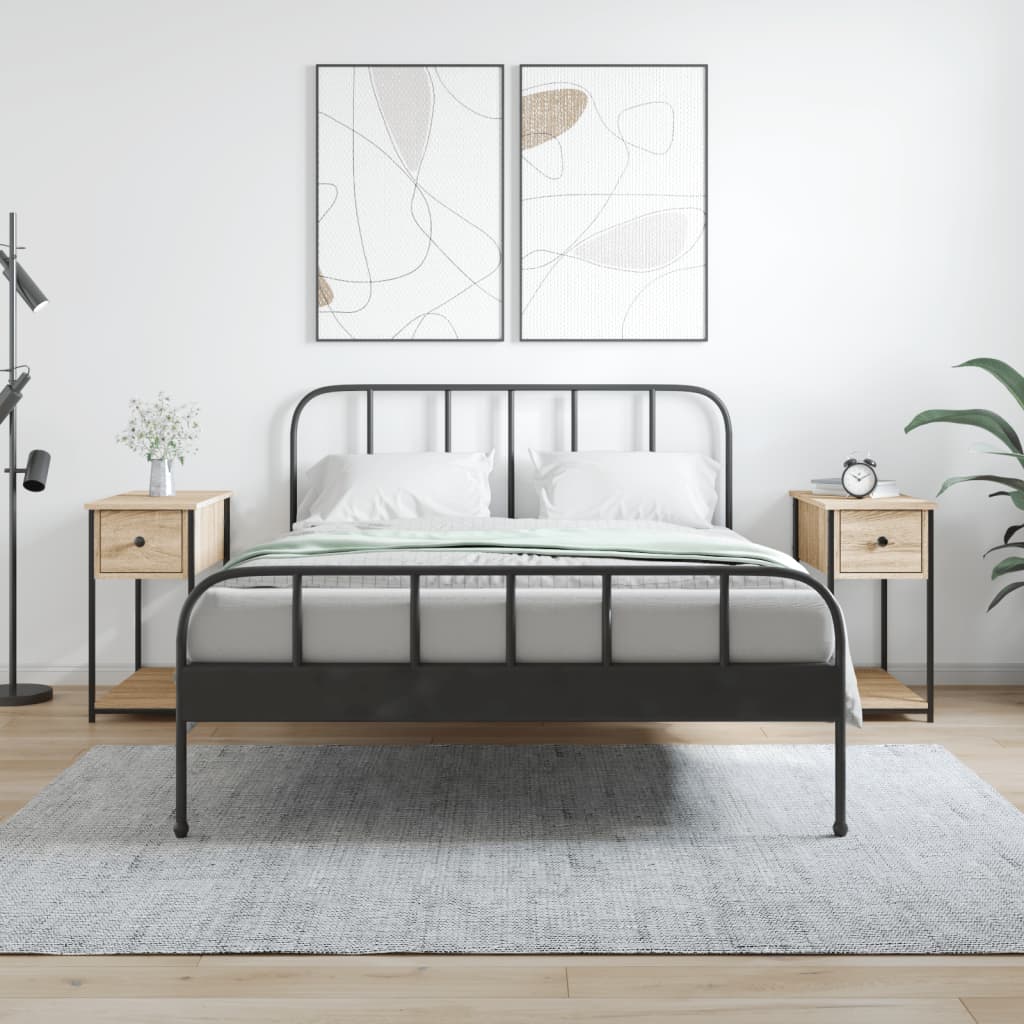 Tables de chevet 2 pcs chêne sonoma 30x60x60 cm bois ingénierie - XIOS