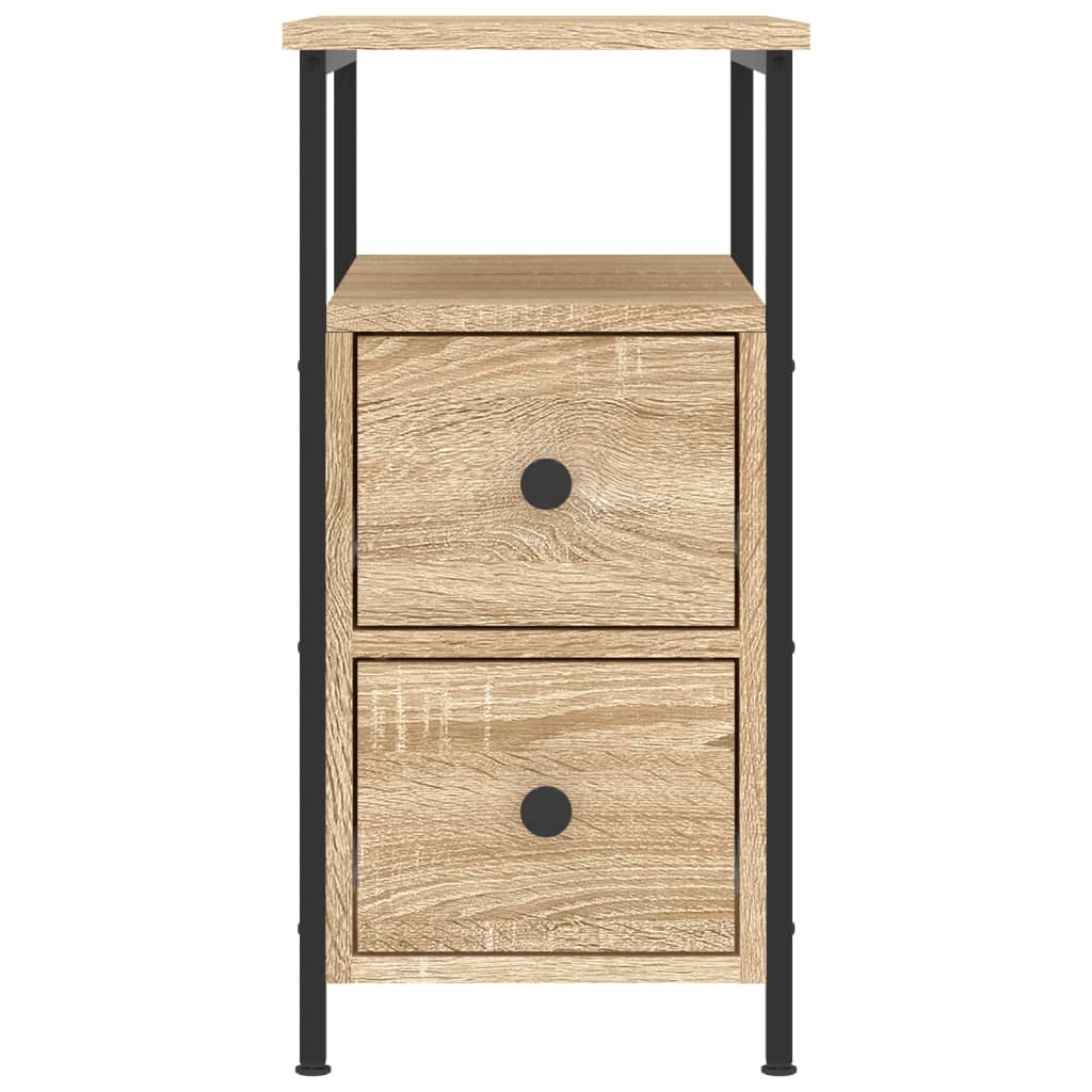Table de chevet chêne sonoma 30x60x60 cm bois d'ingénierie - XIOS