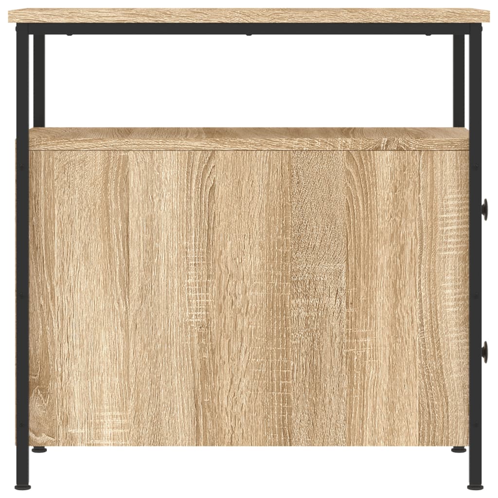 Table de chevet chêne sonoma 30x60x60 cm bois d'ingénierie - XIOS