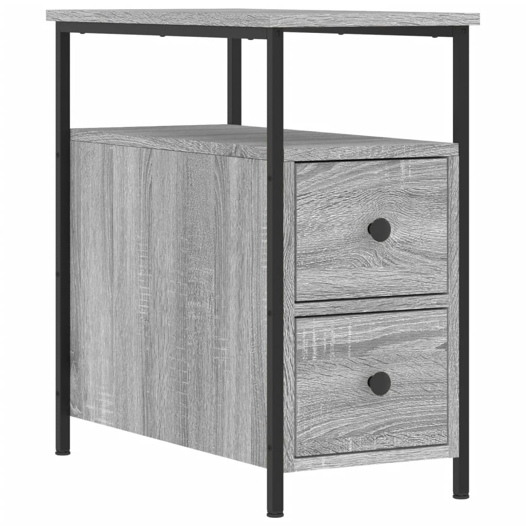 Table de chevet sonoma gris 30x60x60 cm bois d'ingénierie - XIOS