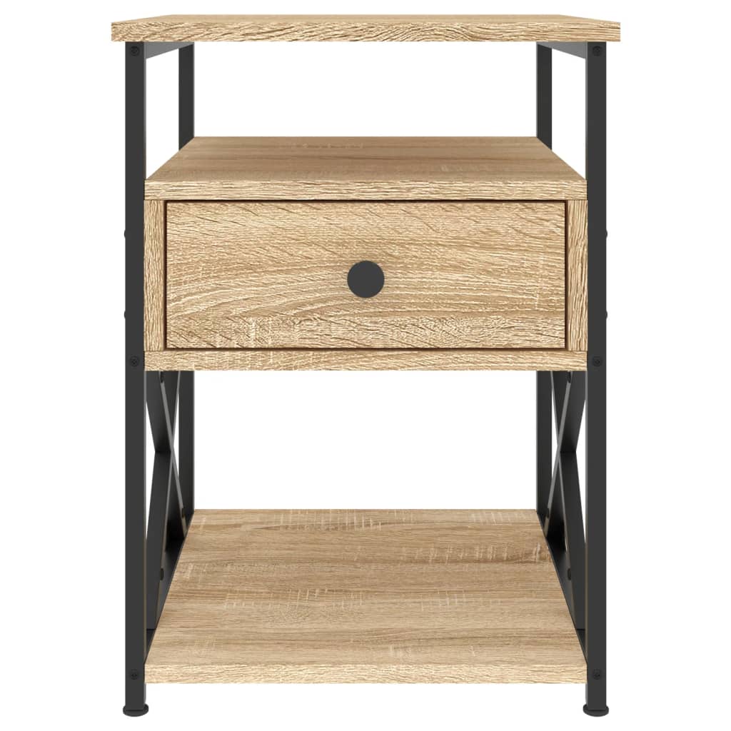 Table de chevet chêne sonoma 40x42x55 cm bois d'ingénierie - XIOS