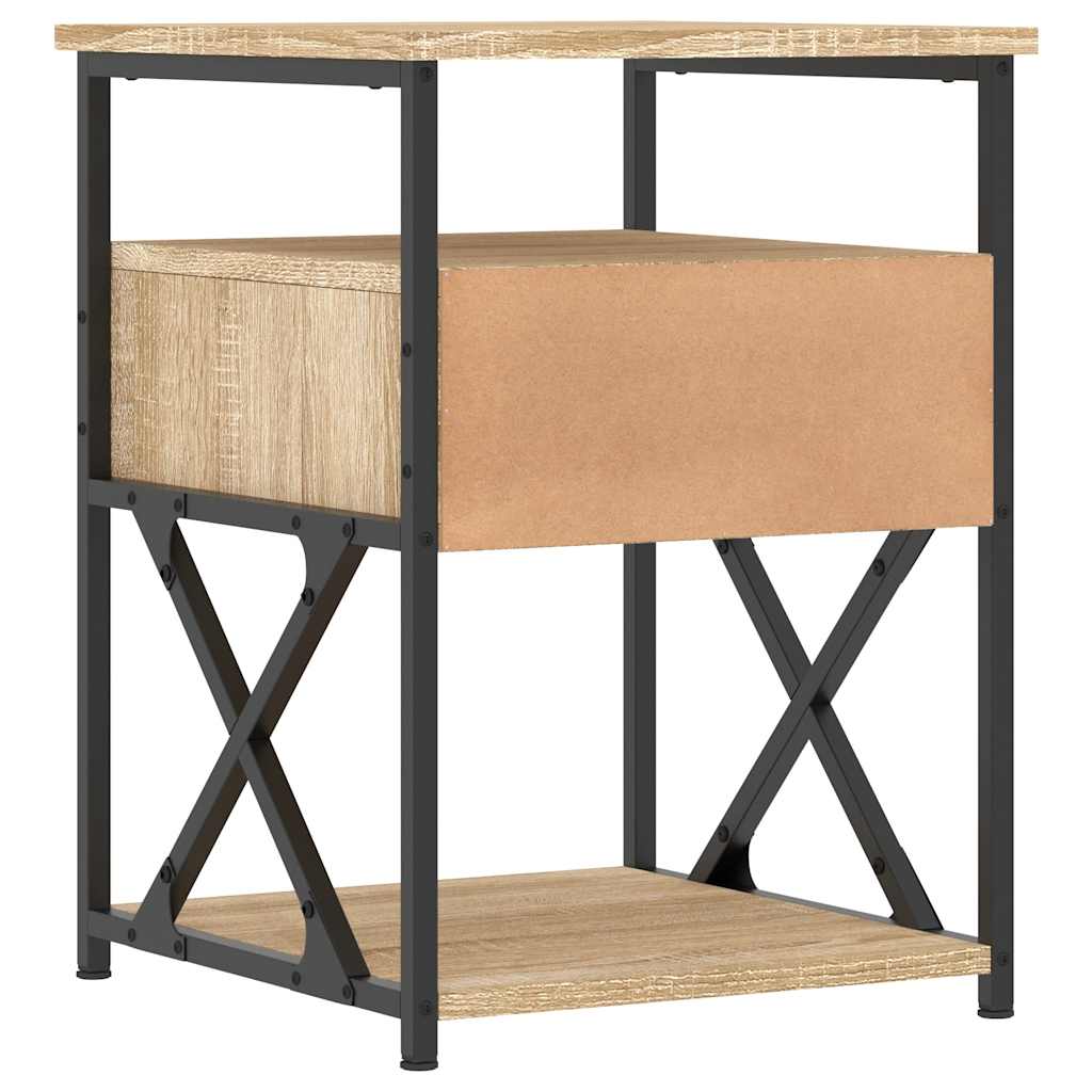 Table de chevet chêne sonoma 40x42x55 cm bois d'ingénierie - XIOS