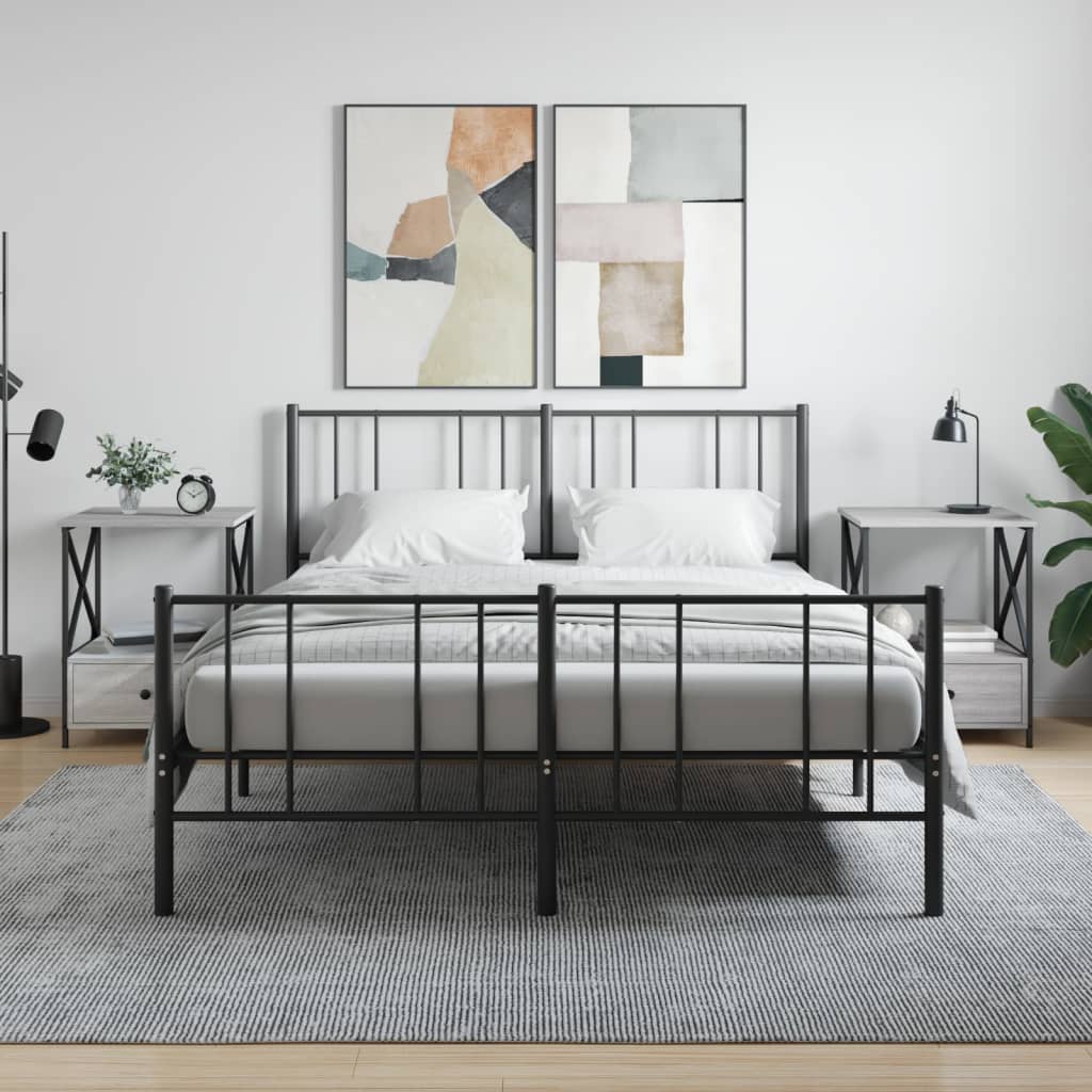 Tables de chevet 2 pcs sonoma gris 50x41x65 cm bois ingénierie - XIOS