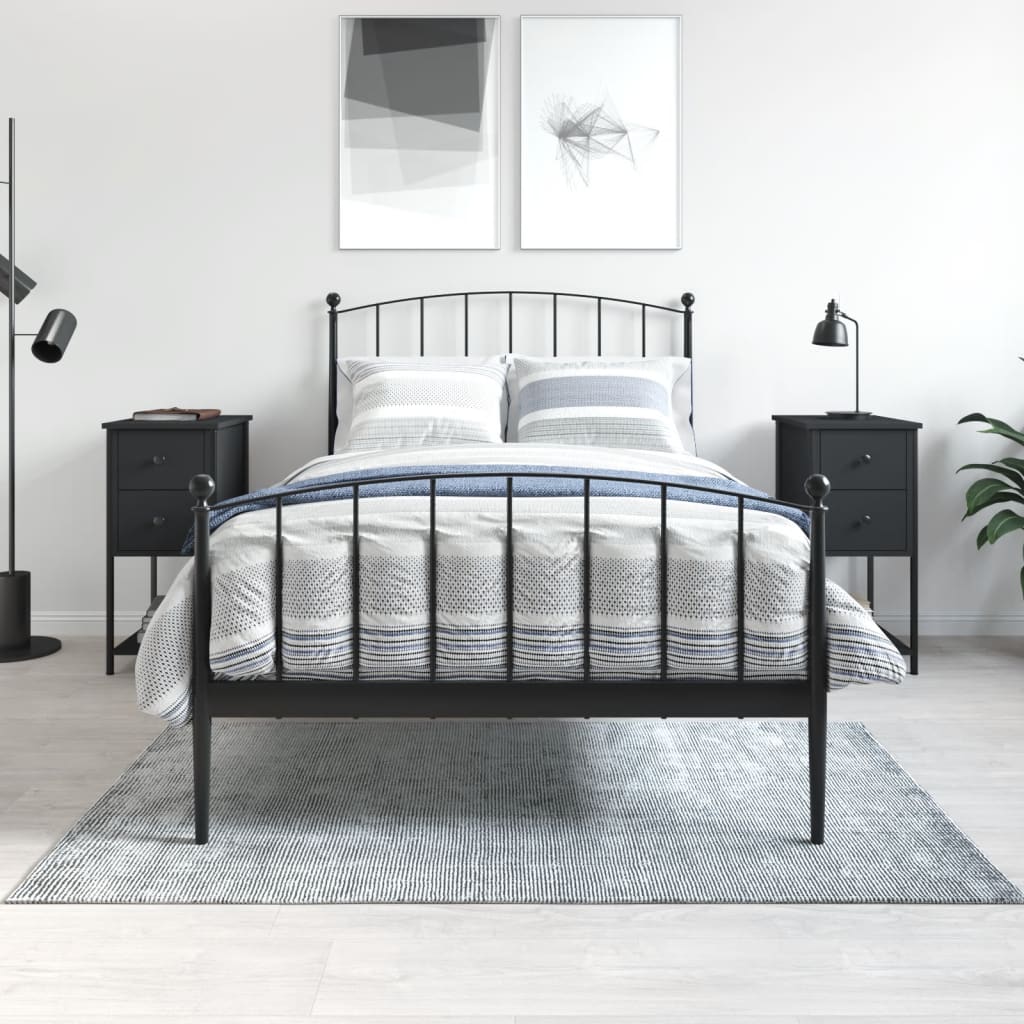 Tables de chevet 2 pcs noir 32x42x70 cm bois d'ingénierie - XIOS