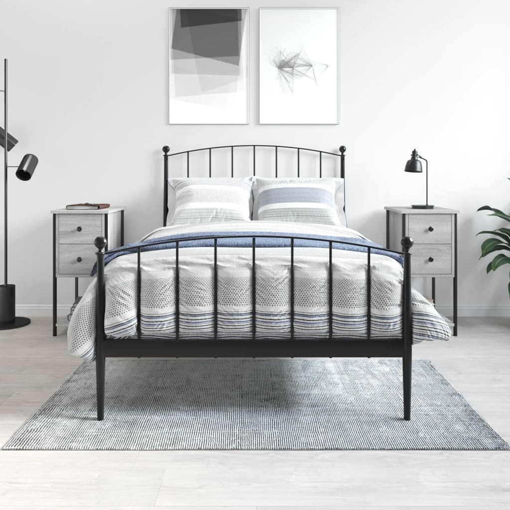 Tables de chevet 2 pcs sonoma gris 32x42x70cm bois d'ingénierie - XIOS