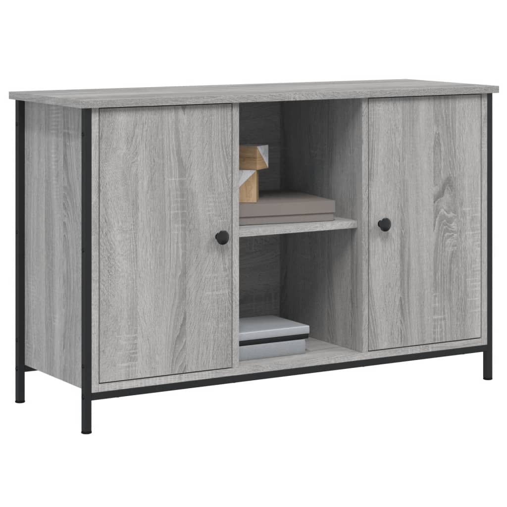 Meuble TV sonoma gris 100x35x65 cm bois d'ingénierie - XIOS